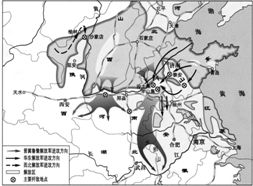 下列哪一幅地图反映了中国共产党独立领导革命战争 创建人民军队 建立农村革命根据地的开始 初中历史 