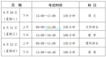 广东云浮中考时间2017具体时间6月20日 22日 