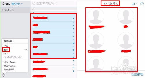 苹果手机的通讯录怎么全部删除