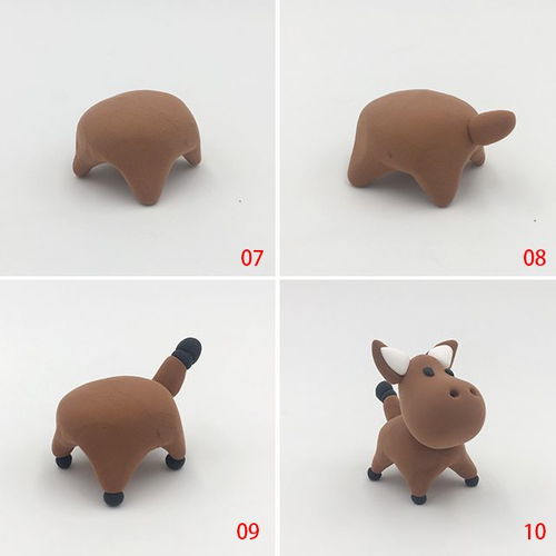 罗弗超轻粘土教程 动物系列之十二生肖马制作图解教程