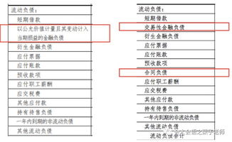 报表中那些是金融资产，那些是金融负债