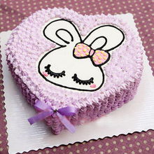 长沙薇薇蛋糕 爱心兔子蛋糕 长沙网上订蛋糕 生日蛋糕团购 
