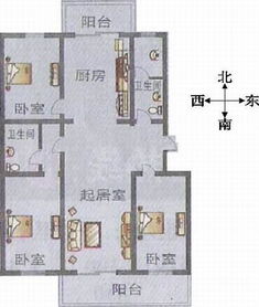 阿永风水堂解析案例 常见三室一厅户型分析 图文 