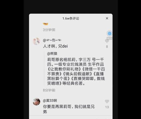 莉哥被封杀后,网友在抖音中搜索她,啥也看不到了