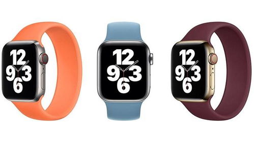 Apple Watch Solo Loop与运动表带迎来金橘 北方兰 紫红新配色