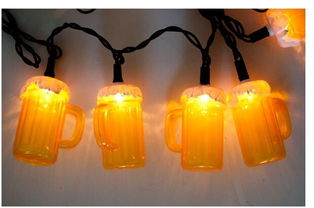 OEM酒瓶灯串,LED啤酒杯灯串,LED广告促销礼品灯串