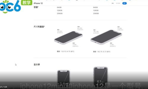 iphone12mini机身尺寸多少厘米 iphone12mini机身尺寸 PC6教学视频 