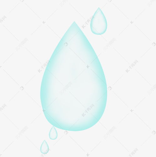 水滴效果绿色水滴素材图片免费下载 千库网 