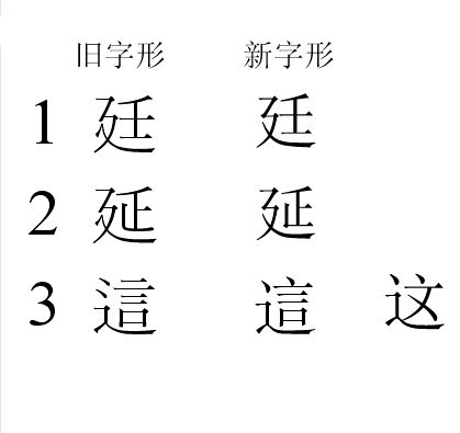 为什么 廴 在康熙字典是3画 新华字典就是2画 