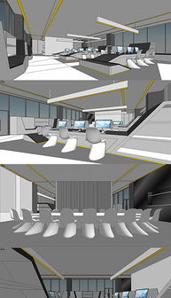办公空间模型下载 办公空间模型库 办公空间设计模型下载 