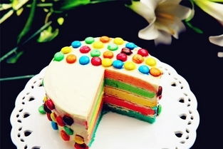 摩羯座彩虹蛋糕图片大全，摩羯座的蛋糕