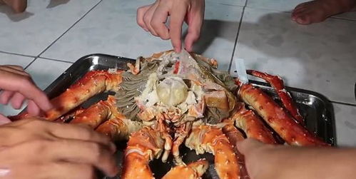 2000元网购 帝王蟹 , 原来老外只吃蟹腿是对的,网友 难吃