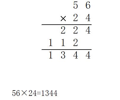 56 24列竖式有几种算法 