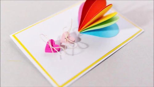 教你自制创意立体爱心贺卡,做法非常简单,手工DIY折纸视频教程 