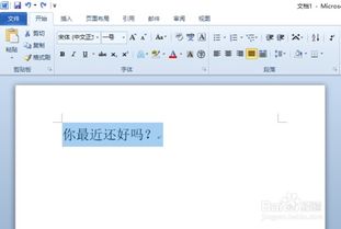 word2010如何给文字添加轮廓颜色