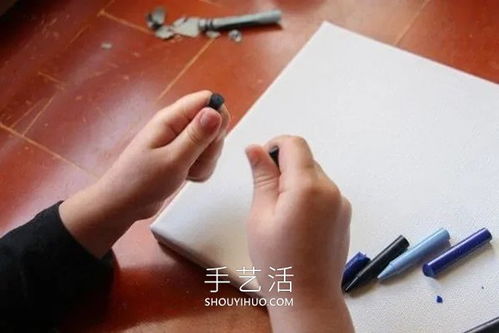 幼儿园蜡笔手工制作雨云画的做法教程