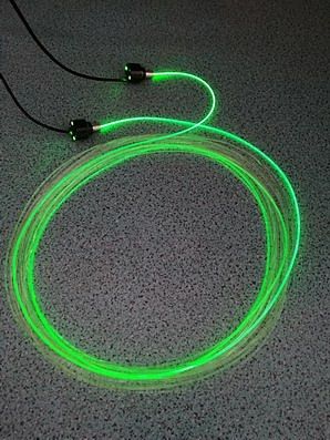 光纤通体光纤侧发光光纤车用导光条发光线