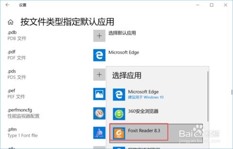 win10如何设置默认pdf应用没有反应