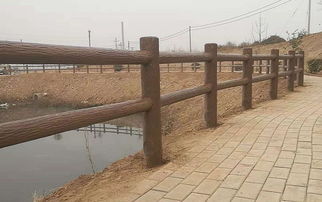新农村建设池塘鱼塘水塘边安装什么景观生态栏杆比较耐用好看