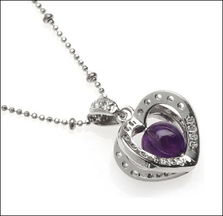 紫水晶项链神秘高贵