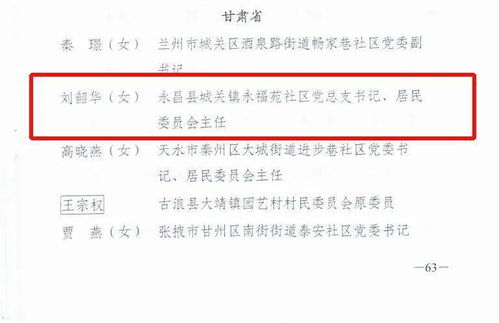 喜讯丨金昌刘韶华被授予 全国民政系统抗击新冠肺炎疫情先进个人 荣誉称号