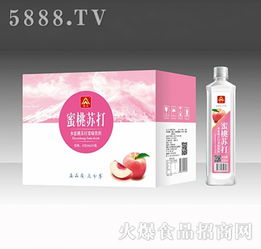 真众水蜜桃苏打水饮料400mlx24瓶