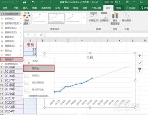 Excel2016如何利用趋势线预测数据