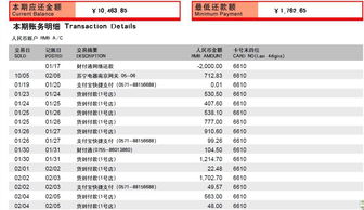 招商银行信用卡刷卡利息是多少？