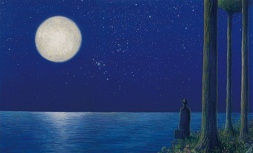 关于月亮的诗句海上生明月