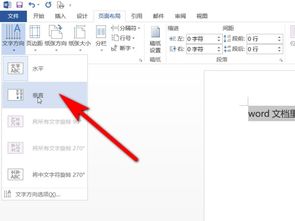 word文档里怎样把横行变成竖行 