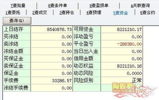 股指期货当日现金余额