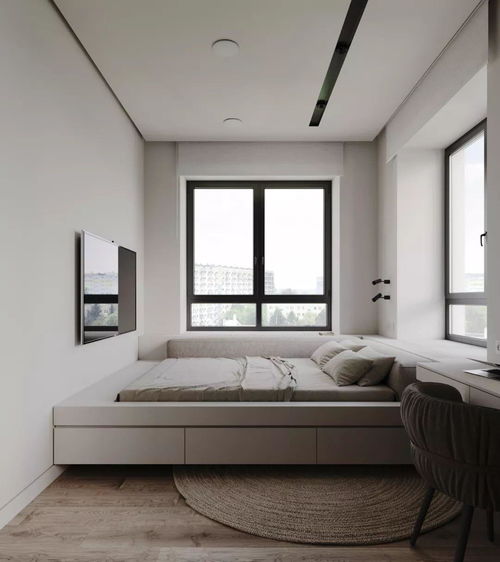 66平的极简风小户型,改造成舒适的公寓,适合小情侣的家