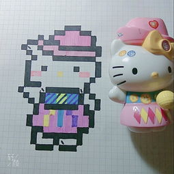 自己设计的hello kitty 像素画,大家喜欢哪一幅