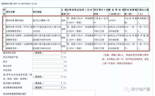 公租房信息网查询系统