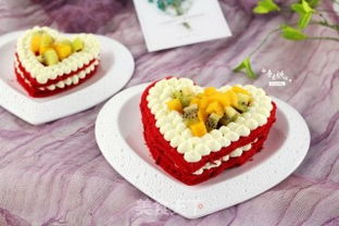 心心相印水果蛋糕的做法 心心相印水果蛋糕怎么做 吾爱烘焙的菜谱 