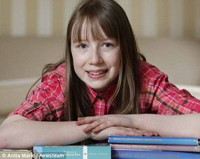 英11岁女孩拥有超级智商 IQ水平超越爱因斯坦 