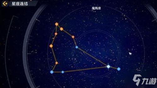 摩羯座星体连接 摩羯星座连线图