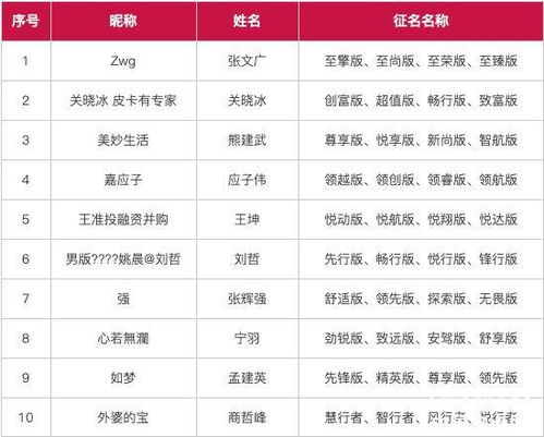 一字千金 新锐骐有奖征名投票开启 18组入围名称出炉