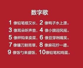 小学刚开始学习阿拉伯数字时,不是有顺口溜的吗 例如鸭子2,锄头7,葫芦8,那其他数字呢 