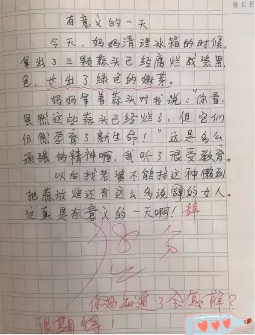 小学生作文 起名字 走红,为帮老师绞尽脑汁,老师看完有口难言