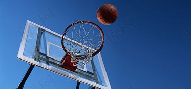 体育运动篮球篮球框篮球架仰视蓝天背景图片免费下载 海报banner 高清大图 千库网 图片编号3579387 