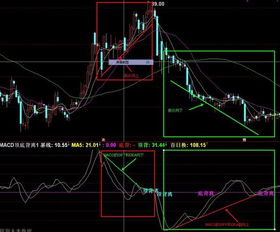 如何看macd的兩條線和紅绿柱區與股價的背离圖解