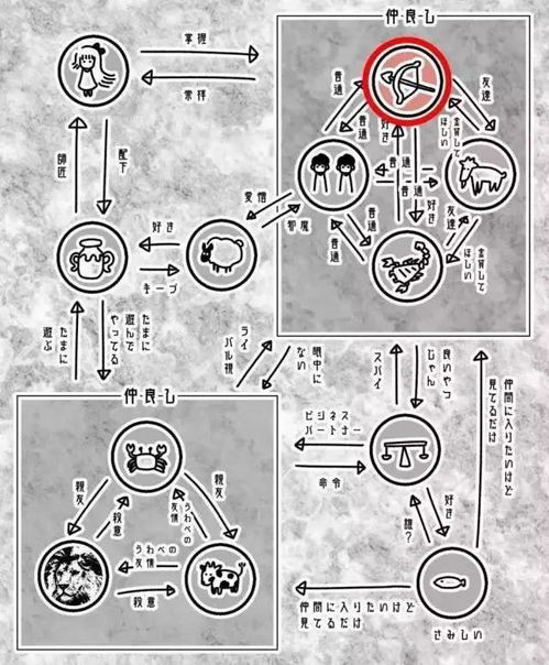 刷爆日本网络的12星座感情关系表丨好友 敌对关系大公开 