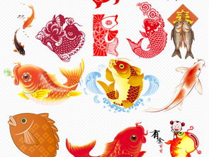 中国风年年有鱼年年有余新年窗花剪纸
