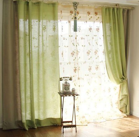 绿色窗帘也能如此美丽动人 绿色窗帘搭配注意事项
