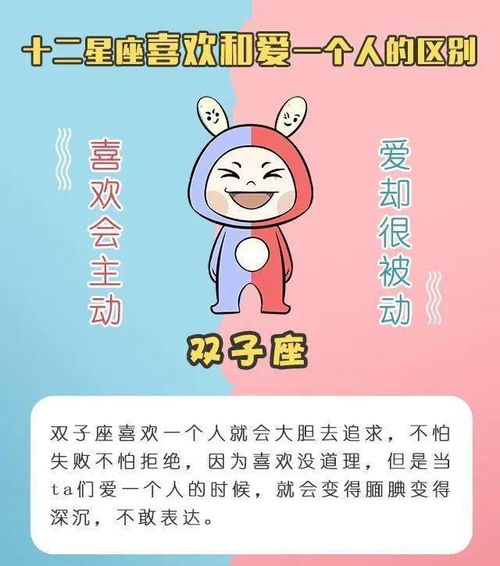 双子座喜欢和爱一个人的区别,准 