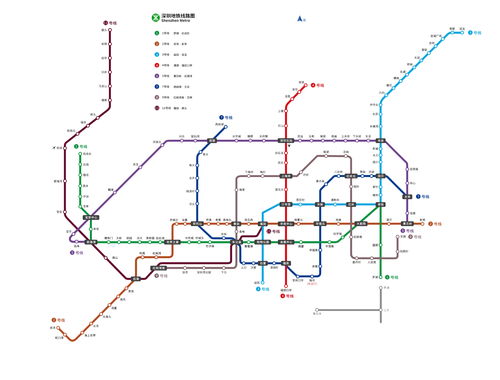 深圳地铁线路图2021最新版,深圳地铁线路图 最新版 2021