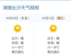 海宁8月1号到8月31号天气预报