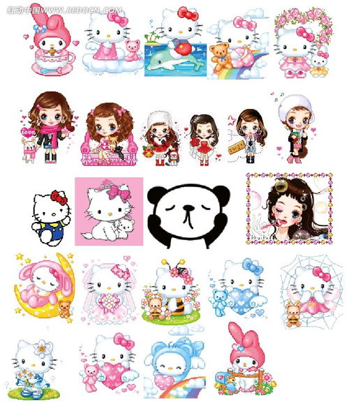 Hello Kitty网页图标JPG素材免费下载 编号3224899 红动网 