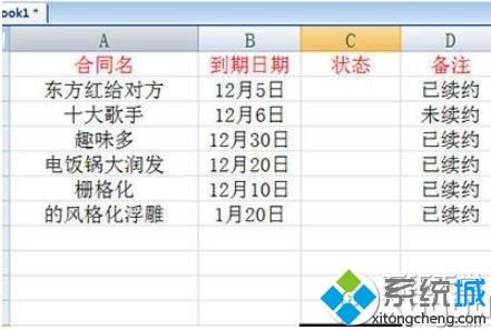 Excel如何设置合同到期自动提醒，excel如何设到期提醒